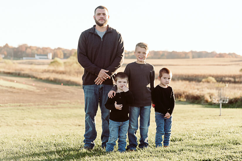 dad and sons in park for things to do with kids in youngstown